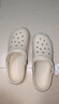 名創(chuàng)優(yōu)品（MINISO）洞洞鞋男女夏季外穿沙灘涼鞋防滑厚底踩屎感包頭涼拖鞋骨白42-43 曬單實(shí)拍圖