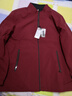 啄木鳥(niǎo)2025春秋季新款潮流男士純色外套休閑百搭寬松中老年夾克衣服男裝 JD-A08/3323酒紅色 3XL 曬單實(shí)拍圖