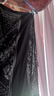 EP雅瑩藍(lán)標(biāo)系列丨重磅真絲系帶圍裹式半身裙 夏季商場(chǎng)同款3508A 黑色 L 曬單實(shí)拍圖
