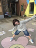 LDBE韓系字母印花條紋長(cháng)袖T恤女2025新款寬松秋季穿搭慵懶風(fēng)上衣打底 白色 L 【100-120斤】 曬單實(shí)拍圖