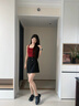 ZHR英倫單鞋女學(xué)院風(fēng)減齡厚底樂福鞋時(shí)尚皺面圓頭皮鞋女JF136黑色37 曬單實(shí)拍圖