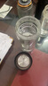 希樂玻璃杯雙層玻璃水杯高顏值男士商務(wù)辦公茶水分離杯便攜泡茶杯子 曬單實拍圖
