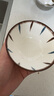 賀川屋 陶瓷碗釉下彩4.5英寸米飯碗日式創(chuàng)意面碗6只微波爐可用 優(yōu)雅線條 曬單實(shí)拍圖