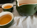 白居室熊貓功夫茶具中式便攜式防燙泡茶壺一壺三杯旅行茶具禮盒裝快客杯 熊貓俠客快客杯-竹綠 一壺3杯 曬單實拍圖