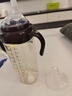 RIKZ吸管奶瓶一歲以上2歲3歲6個(gè)月ppsu大寶寶兒童鴨嘴防脹氣喝奶喝水 [吸管奶瓶] 330ml棕 吸嘴*2 曬單實(shí)拍圖