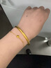 六福珠寶一生一世黃金手鐲泥鰍背福滿傳家足金素圈 計價 56mm-約13.14克 曬單實拍圖