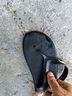 李寧（LI-NING）游泳人字拖新款拖鞋男女防滑耐磨輕便柔軟男女情侶游泳沙灘鞋 2.0升級加厚黑色 42 曬單實(shí)拍圖