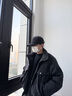 WOSICEE品牌帽子男棒球帽顯臉小不褪色遮陽防曬中老年顯年輕硬頂鴨舌帽子 黑色（四季款） L 碼可調(diào)節(jié)（55-60cm） 曬單實(shí)拍圖