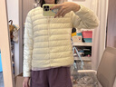 雅鹿短款輕薄羽絨服女士冬季內穿貼身羽絨內膽打底內搭上衣服女裝外套 黑色 L 建議體重（105-120斤） 曬單實(shí)拍圖