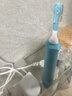 飛利浦（PHILIPS）兒童電動牙刷 送男孩女孩生日兒童禮物 藍牙版 適用4-12歲 自帶2支刷頭+8款貼紙 藍色HX6322/04 曬單實拍圖