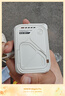 SUIDDY【3C認(rèn)證丨四合一】充電寶自帶線帶插頭器20000毫安大容量Magsafe快充移動(dòng)電源適用蘋果華為小米 【自帶線+磁吸+AC插頭】米白色 曬單實(shí)拍圖