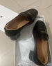 百麗通勤海鷗樂(lè )福鞋女25新真皮方頭氣質(zhì)單鞋B2593AQ5 黑色 38 曬單實(shí)拍圖