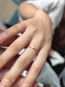 中國黃金（CHINA GOLD）素圈黃金戒指女足金滿天星求婚戒七夕情人節(jié)禮物送女友老婆生日 [京速達]足金光砂戒指13-14# 曬單實拍圖
