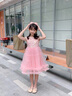 WVD女童禮服輕奢小眾鋼琴演奏裙子2025新款兒童蓬蓬裙tutu裙子公主裙 2609粉色送配飾 2609粉色送配飾 100 CM 曬單實(shí)拍圖