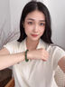 京鑒新疆和田玉碧玉圓珠手鏈菠菜綠女款玉手串碧玉單圈串珠手鏈附證書 手串尺寸10mm 曬單實(shí)拍圖