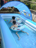 Bestway兒童游泳池寶寶小孩室內(nèi)外家用電動充氣史迪仔周邊玩具洗澡戲水池 曬單實拍圖