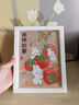 皓梵潔鉆石畫鉆石貼畫手工自己貼diy手工制作七夕情人節(jié)教師節(jié)手工禮物 柿柿如意鉆石畫【木框+工具】 曬單實(shí)拍圖