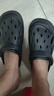 名創(chuàng)優(yōu)品（MINISO）洞洞鞋男士夏季外穿防滑厚底eva踩屎感涼鞋防臭海邊沙灘包頭拖鞋 曬單實拍圖