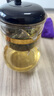 臺(tái)灣76飄逸杯功夫泡茶壺家用沖茶器水簾出水過濾內(nèi)膽高硼硅防爆玻璃茶壺套裝茶具 570ml壺+配2杯 曬單實(shí)拍圖