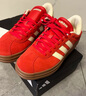 adidas「T頭鞋」VL COURT BOLD厚底增高休閑板鞋德訓鞋女阿迪達斯   淺猩紅/暖香草色   37 曬單實拍圖