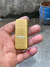 超薄珍珠打火機金屬砂輪明火充氣實(shí)用禮品打火機鋅合金 金色 單機 1個(gè) 曬單實(shí)拍圖