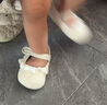 戴維貝拉初生嬰兒鞋子女寶寶學(xué)前鞋6個(gè)月步前鞋秋季公主鞋軟底鞋 曬單實(shí)拍圖