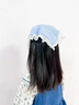 BIBK日本兒童頭巾田園風(fēng)蕾絲發(fā)箍三角巾女2025年新款發(fā)帶可愛(ài)甜美頭飾 紅色格子 曬單實(shí)拍圖