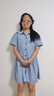 女童朱迪兔子警官連衣裙夏季新款兒童衣服學(xué)院風(fēng)JK裙子女孩POLO裙 藍色連衣裙【包含領(lǐng)帶】 160 曬單實(shí)拍圖