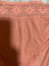 金三塔商場同款金三塔女式內(nèi)褲100%桑蠶絲真絲高腰三角內(nèi)褲NZF9A209 豆沙粉 1條 XL 曬單實(shí)拍圖