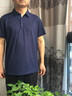 老爺車(chē)高檔品牌 絲光棉休閑短袖t恤高檔品質(zhì)百搭加大加肥速干純色 新疆棉-藏青 170/88A 120-140斤 曬單實(shí)拍圖