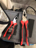 德力西電氣（DELIXI ELECTRIC）老虎鉗工業(yè)級(jí)多功能斜口鉗鋼絲鉗電工專用尖嘴鉗6寸偏心省力3件套 曬單實(shí)拍圖