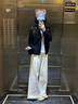 丹珠娜（DanZhuNa）休閑褲女秋季新款女裝套裝針織學(xué)院小香風(fēng)流行穿搭闊腿褲子一整套 假兩件上衣+闊腿褲子 M 曬單實(shí)拍圖