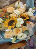 艾斯維娜七夕情人節(jié)鮮花速遞向日葵混搭花束生日禮物全國(guó)同城配送 向日葵香檳韓式花束 曬單實(shí)拍圖