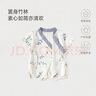 babylove【清倉(cāng)】嬰兒連體衣夏季薄款寶寶短袖哈衣紗布新生兒短爬竹息閑庭 竹息閑庭 80cm 曬單實(shí)拍圖