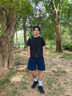迪桑特TRAINING系列綜訓訓練運動(dòng)健身男士短袖針織衫 BK-Tap Shoe L (175/96A) 曬單實(shí)拍圖