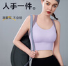 浪莎高強度運動(dòng)內衣女防震大胸瑜伽背心一體式跑步健身文胸罩 黑色L 曬單實(shí)拍圖