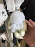 匠心手工坊獺兔毛可愛小兔子包包掛件情侶毛絨裝死兔背包掛件女生七夕禮物 郁金香小兔子 曬單實拍圖