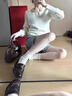 QIPUSEN品牌樂(lè)福鞋女厚底羊皮軟底皮鞋女2025秋季新品女鞋時(shí)尚百搭鞋子女 黑色 34 曬單實(shí)拍圖