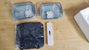 欣美雅（xinmeiya）玻璃飯盒可微波爐加熱學(xué)生上班族打包便當餐盒保鮮盒保溫飯盒袋 天空藍【大長(cháng)無(wú)隔】?jì)芍?060ml 曬單實(shí)拍圖