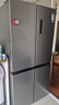 美的（Midea）慧鮮480升雙變頻一級(jí)能效十字四開(kāi)門(mén)雙開(kāi)對(duì)開(kāi)門(mén)超薄家用471姐妹款電冰箱風(fēng)冷大容量國(guó)家補(bǔ)貼20% BCD-480WSPZM(E) 曬單實(shí)拍圖