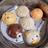 千味央廚卡通包兒童早餐豆沙豬豬奶黃包子動(dòng)物造型小饅頭 【小孩喜歡】萌寵包360g*1袋（12個(gè)） 曬單實(shí)拍圖