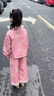 靚貝城堡女童春秋裝百搭牛仔外套套裝2025新款兒童寶寶薄款休閑兩件套衣服 粉色 110 曬單實(shí)拍圖