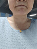 周六福七夕禮物  黃金項鏈女足金爆閃方糖鏈墜送女友禮物 計價 40+5cm尾鏈-4.12g 曬單實拍圖