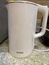 蘇泊爾（SUPOR）電水壺 雙層防燙燒水壺熱水壺1.7L 全鋼無縫內(nèi)膽304不銹鋼電熱水壺大容量 SW-17J418 曬單實拍圖