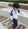 玉宇帆兒童羽毛球訓練服套裝男女童秋冬長(cháng)袖速干衣乒乓球跳繩運動(dòng)跑步服 9793粉蘭色+9981假兩件長(cháng)褲 22碼身高125-135cm40-50斤 曬單實(shí)拍圖