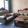 齊昱歐式真皮沙發(fā)123組合美式實(shí)木套房別墅頭層牛皮客廳奢華復古沙發(fā) 三人位【2.35米】 曬單實(shí)拍圖