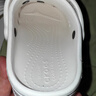 卡駱馳（crocs）經(jīng)典小Clog K童沙灘洞洞鞋涼拖鞋 206991-100  34 （34-35）  曬單實(shí)拍圖