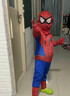 南月奚蜘蛛俠衣服童裝蜘蛛俠套裝緊身衣玩具裝扮男童人衣服披風(fēng)新疆專鏈 英雄遠(yuǎn)征（頭套分離） 90 碼 曬單實拍圖