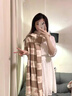 MITHAOL KUSC圍巾女2025秋冬新款清新蝴蝶明星同款保暖披肩女送老婆生日禮物6007款 粉色【高檔禮盒裝】 曬單實拍圖