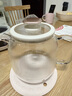 美的（Midea）花漾0膠水全玻璃全自動(dòng)養(yǎng)生壺 辦公室多功能煮茶壺 燒水壺恒溫電熱水壺煮茶器花茶壺1L YS10B101 曬單實(shí)拍圖
